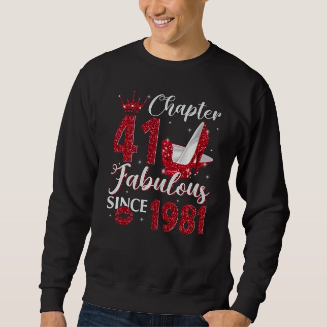 Moletom Capítulo 41 Fabuloso Desde 1981 41ruas Aniversário (Frente)