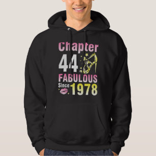 Moletom Capítulo 44 Anos Fabuloso Desde 1978 Feliz Meu