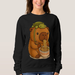 Moletom Capivara Anime Ramen Tartaruga Gráfico Engraçado K