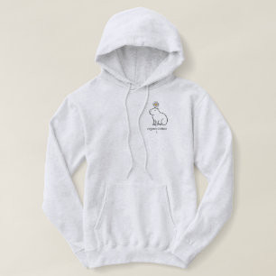 Moletom Capivara Minimalista Fofa com Bolsinho de Flor de