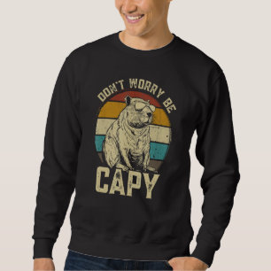 Moletom Capivara Não se preocupe seja Capy  animal Capivar