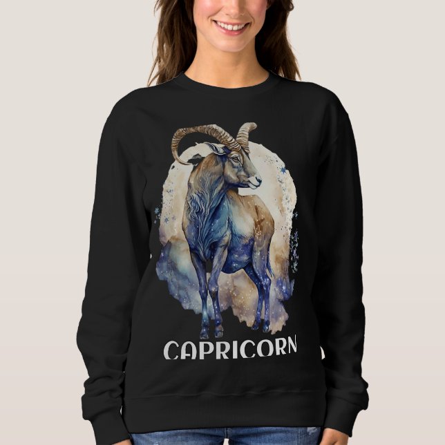 Moletom Capricorn Caps Zodiac Saturn Ruled Astrological Go (Frente)