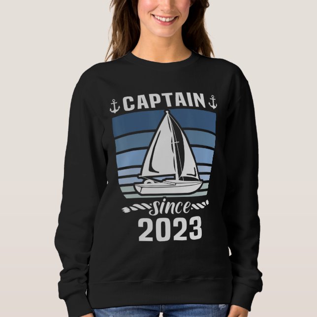 Moletom Captain 2023 Boat Driving Licence Motorboat Sailin (Frente)