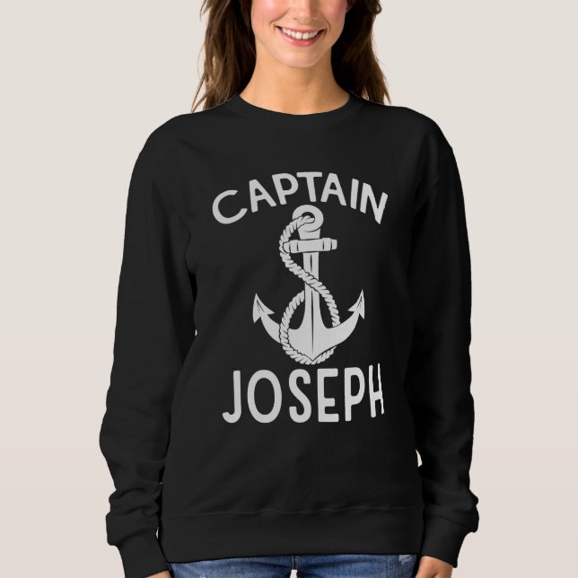 Moletom Captain Joseph Anchor Boating Ship Boat Yacht (Frente)