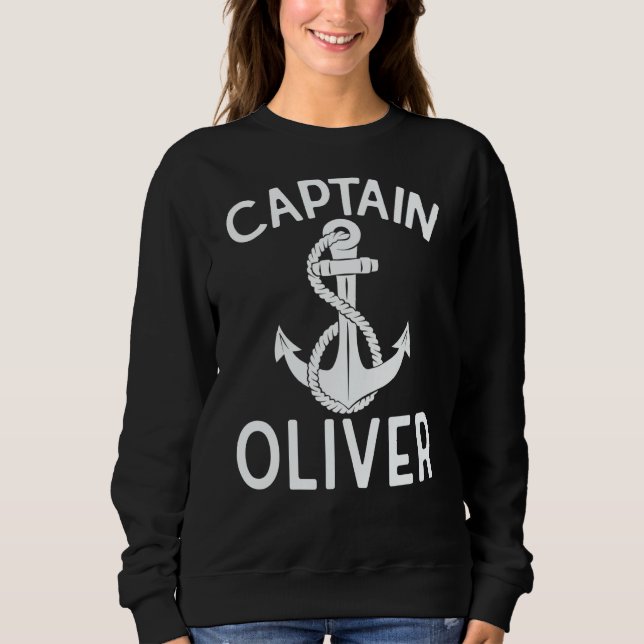 Moletom Captain Oliver Sailing Boating Boat Ship Yacht (Frente)
