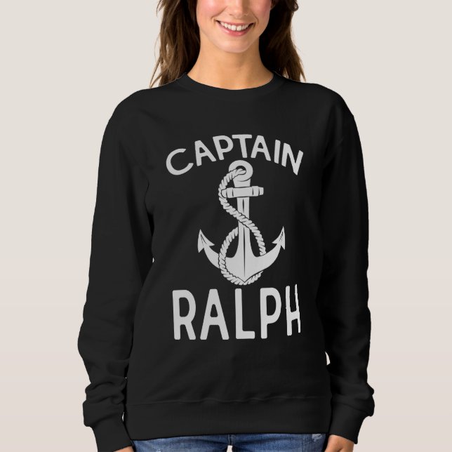 Moletom Captain Ralph Ship Yacht Boating Boat Anchor (Frente)
