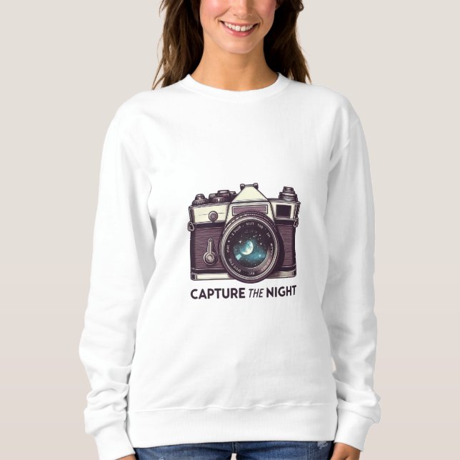 Moletom Capture the Night - Classic Camera Design (Frente)