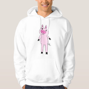 Moletom Capuz Básico de Porco