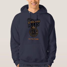 Moletom Capuz Bitcoin Regras Nome Personalizado