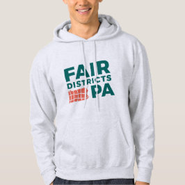 Moletom Capuz Cinza Claro Fair Districts PA