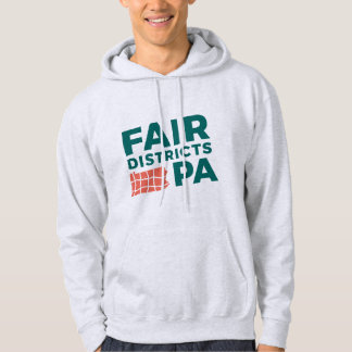 Moletom Capuz Cinza Claro Fair Districts PA