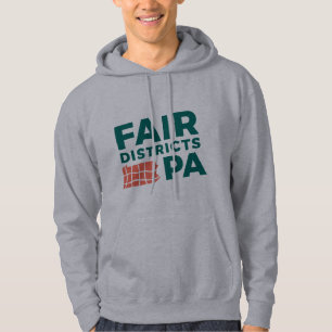 Moletom Capuz Cinza Clássico Fair Districts PA