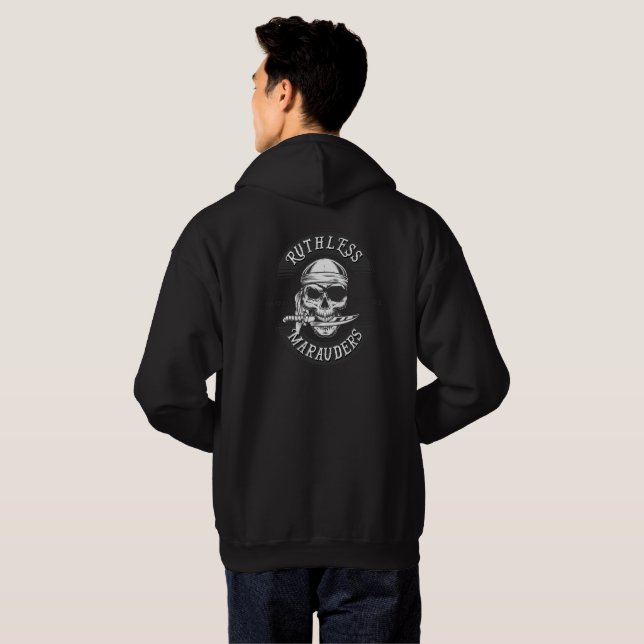 Moletom Capuz com Logo dos Ruthless Marauders Masculino LG (Parte Traseira Completa)