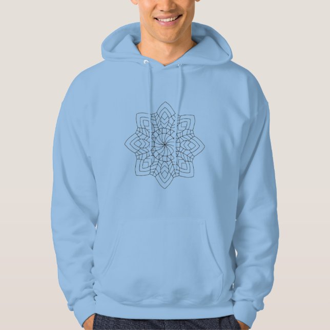 Moletom Capuz com Padrão Artístico Elegante – Design Minim (Frente)