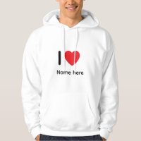 Capuz Custom I Love You – Coração com Nome Persona