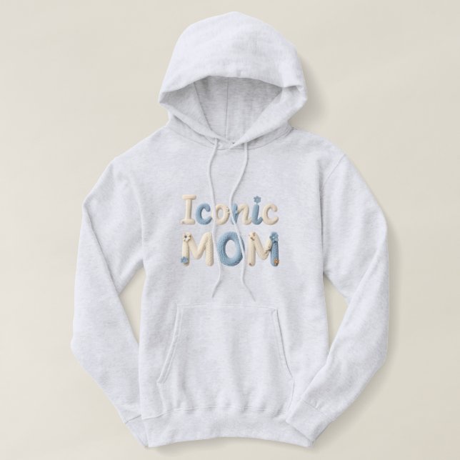 Moletom Capuz de Estilo de Fio Falso de Mãe Icônica – Roup (Frente do Design)