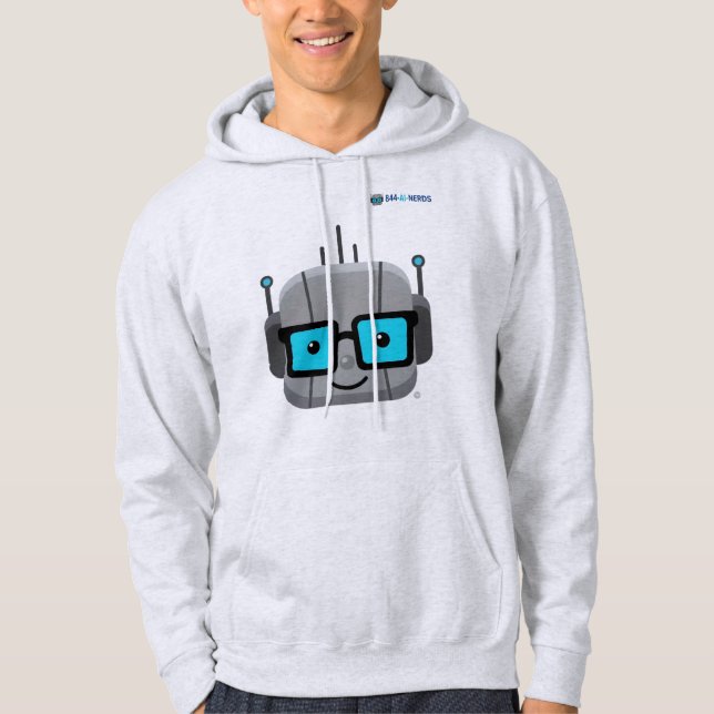 Moletom Capuz de Nerd de IA: Codifique com Conforto com 84 (Frente)
