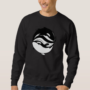 Moletom Capuz de Pul de Baleia Assassina Yin Yang Orca