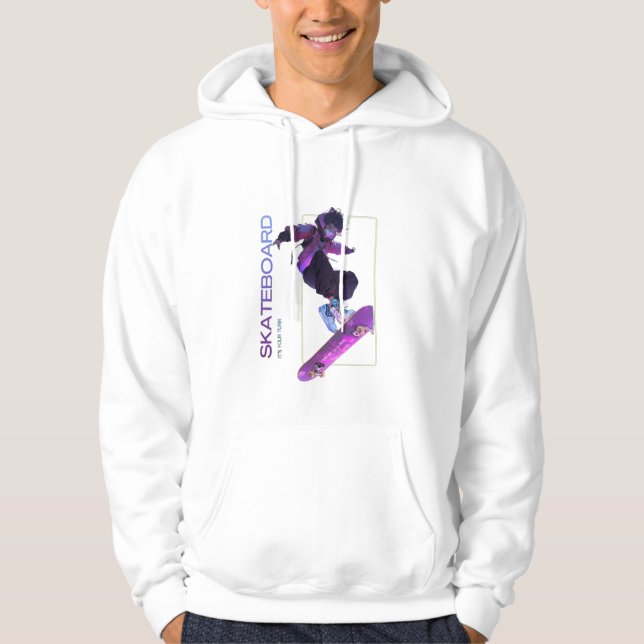 Moletom capuz de skate (Frente)