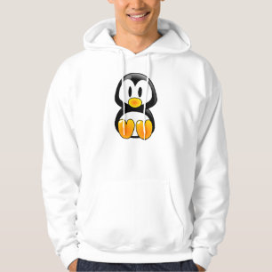 Moletom capuz de tux de pinguim bebê