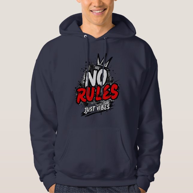 Moletom Capuz Gráfico Sem Regras (Frente)