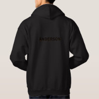 Capuz Preto Masculino Nome Personalizado