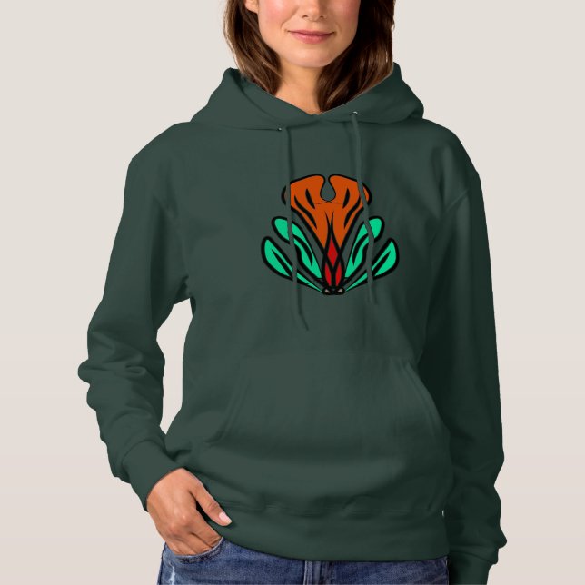 Moletom Capuz Tribal Verde (Frente)