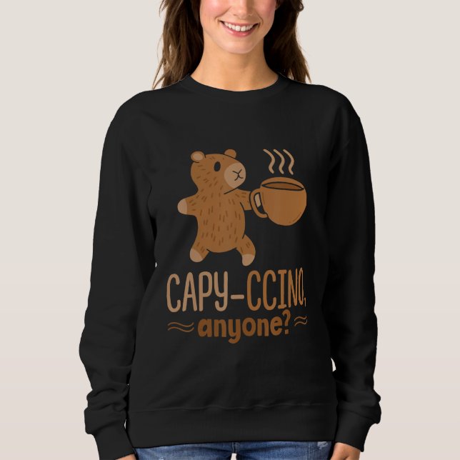 Moletom Capy Ccino Anyone Capybaras Animal Capybara Rodent (Frente)
