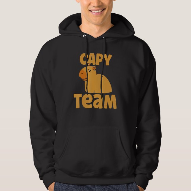 Moletom Capy Team Capybara Rodent Capybaras Animal (Frente)