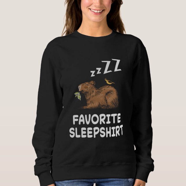 Moletom Capybara Capybaras Nap Dormindo Noite de Pajama (Frente)
