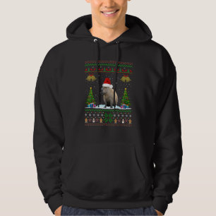 Moletom Capybara Christmas Xmas Lighting Santa Hat