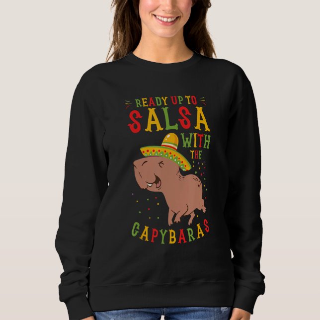 Moletom Capybara Cinco de Mayo Sombrero Mariachi Fiesta Me (Frente)