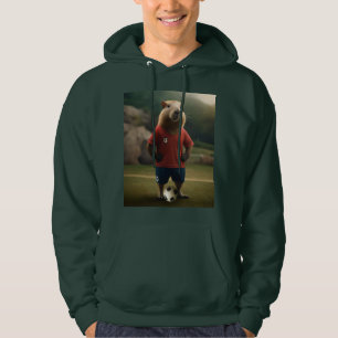 Moletom "Capybara com Ponta de Goal: A Estrela de Futebol