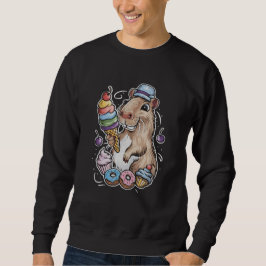 Moletom capybara doce rosquinha cupcakes doces