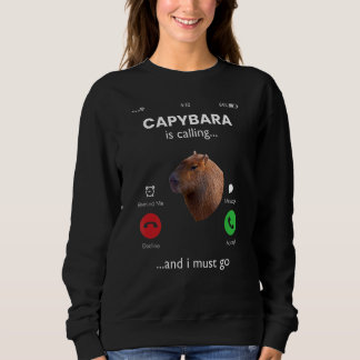 Moletom Capybara Está Ligando E Preciso Ir Para Capybara