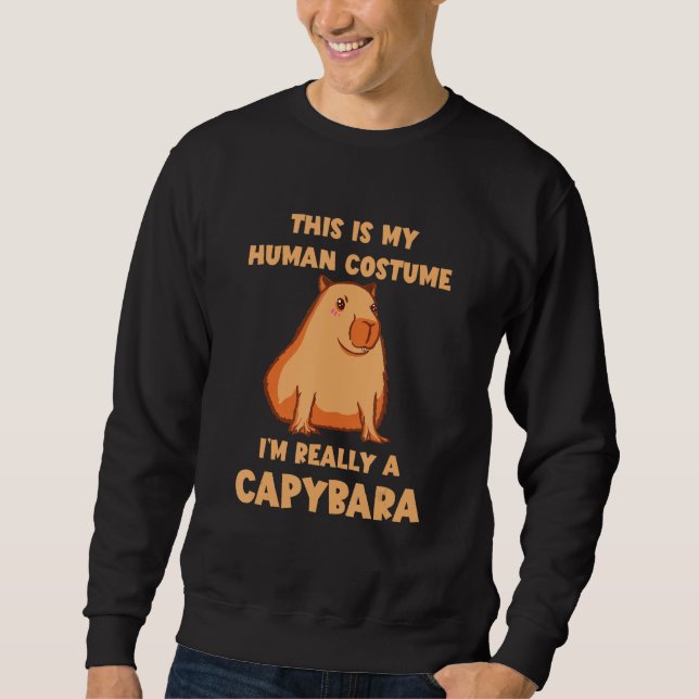 Moletom Capybara Human Costume Rodent Animal Capybara Love (Frente)