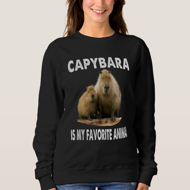 Moletom Capybara Is My Spirit Animal  Capybara Pet Animal (Frente)
