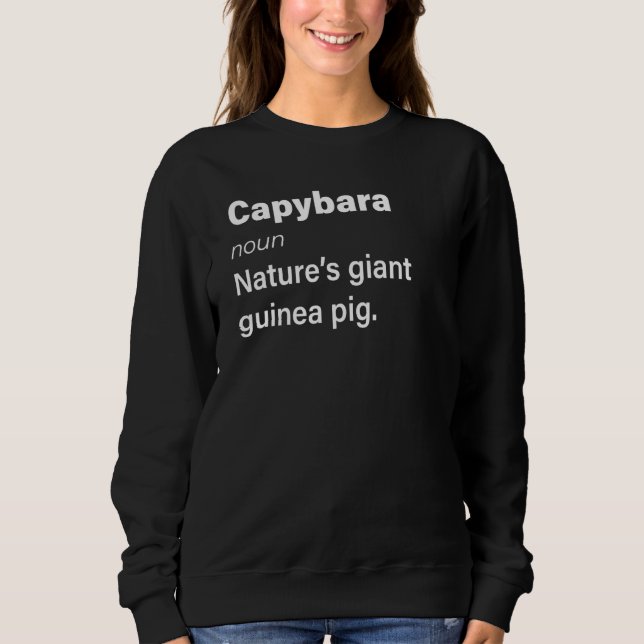 Moletom Capybara Nature's Giant Guinea Pigs Capybaras Defi (Frente)