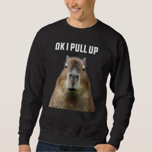 Moletom Capybara Ok Eu Puxando Pet Animal Bonito Capy Capy