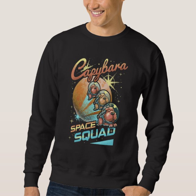 Moletom Capybara Space Squad  Animal   Capybara (Frente)