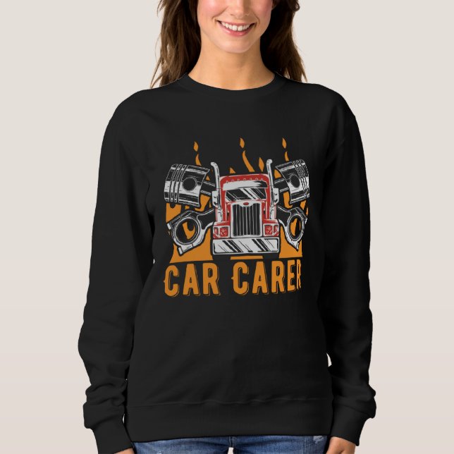 Moletom Car Carer Mechanic Driver Car Repair Driving Car (Frente)