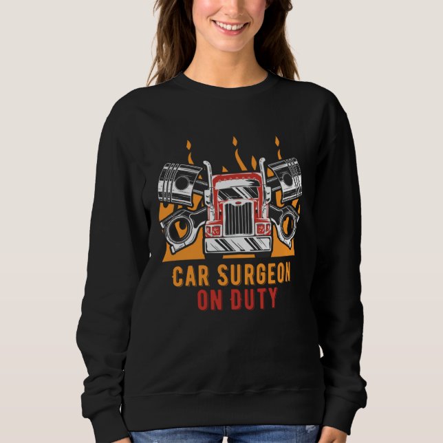 Moletom Car Surgeon on Duty Mechanic Car  Car Repair (Frente)