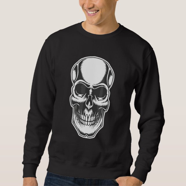 Moletom Cara de Caveira Assustadora (Frente)