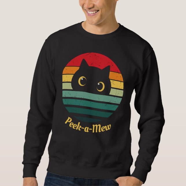 Moletom Cara de Gato Fofo Espia um Miau (Frente)