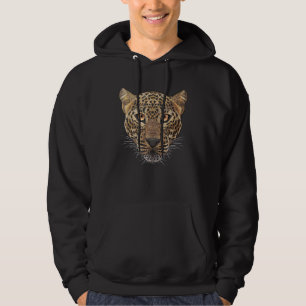 Moletom Cara de Leopardo Grande Cabeça de Gato Panthera Pa