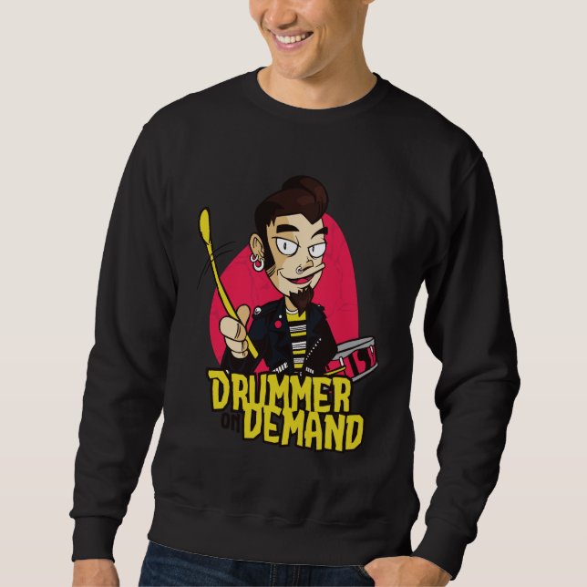Moletom Cara do Baterista com Design de Palhetas (Frente)