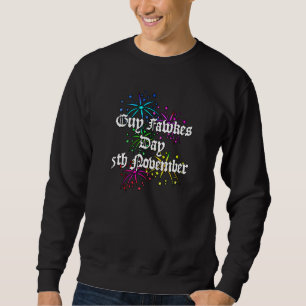 Moletom Cara Fawkes Day 5 de novembro Fireworks Bonfire