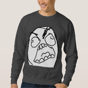Moletom Cara irritada Meme da raiva de Fuu Fuuu da cara da