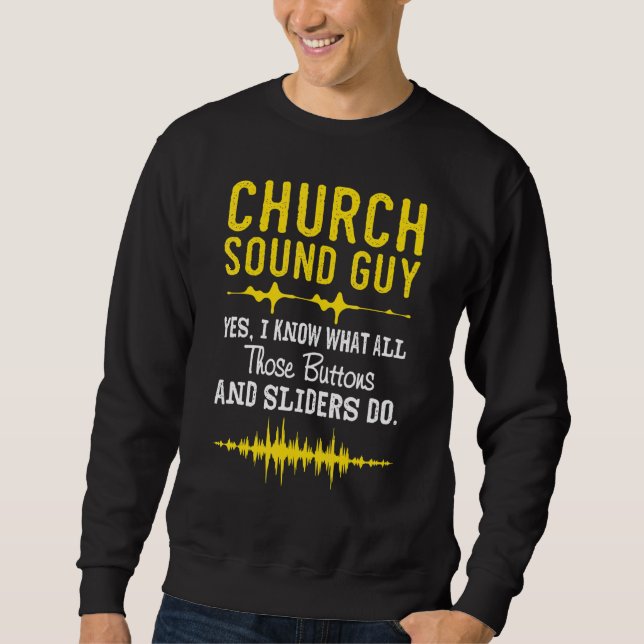 Moletom Cara sonora da Igreja - Técnicos de áudio da Igrej (Frente)