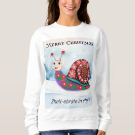 Moletom Caracol Fofo Engraçado Neve Piada Humor Natal